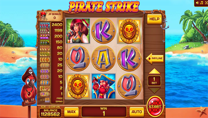 สล็อต Pirate Strike 3x3