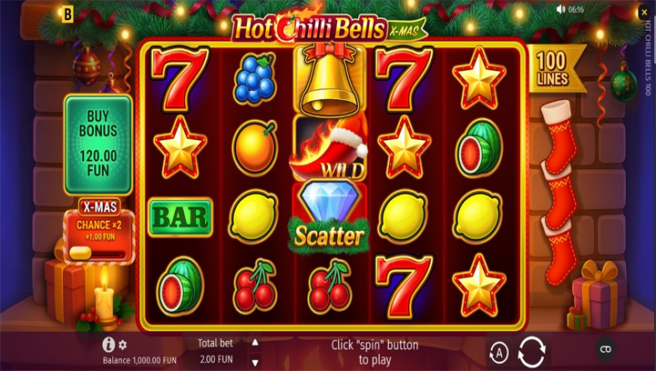 สล็อต Hot Chilli Bells 100