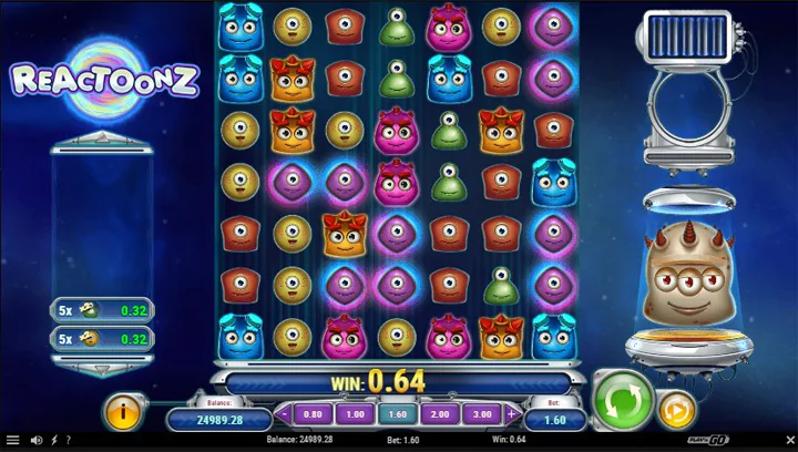 สล็อต Reactoonz 100